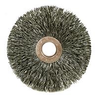 15563 - 3 Inch Small Diameter .0118 Steel Fill 1/2 - 3/8 Arbor Hole Crimped Wire Wheel