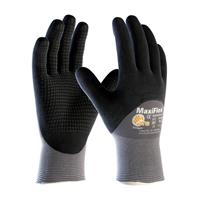 PIP-34-845/XL - X-Large Seamless Knit Nylon Glove with Nitrile Coated MicroFoam Grip on Palm, Fingers & Knuckles - Micro Dot Palm